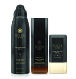 Mineral Based Sunscreen Continuous Mist, Shimmer Body Oil, and SPF for Face Set